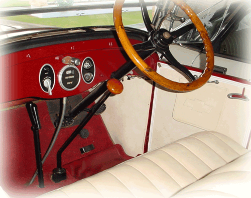 1927 Chev interior